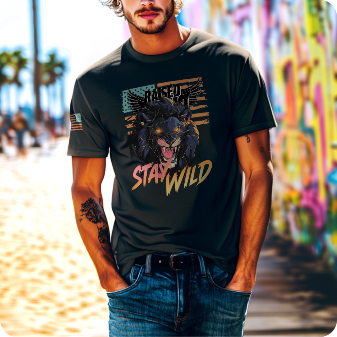 Lion "Stay Wild" | Heavy Cotton T-Shirt