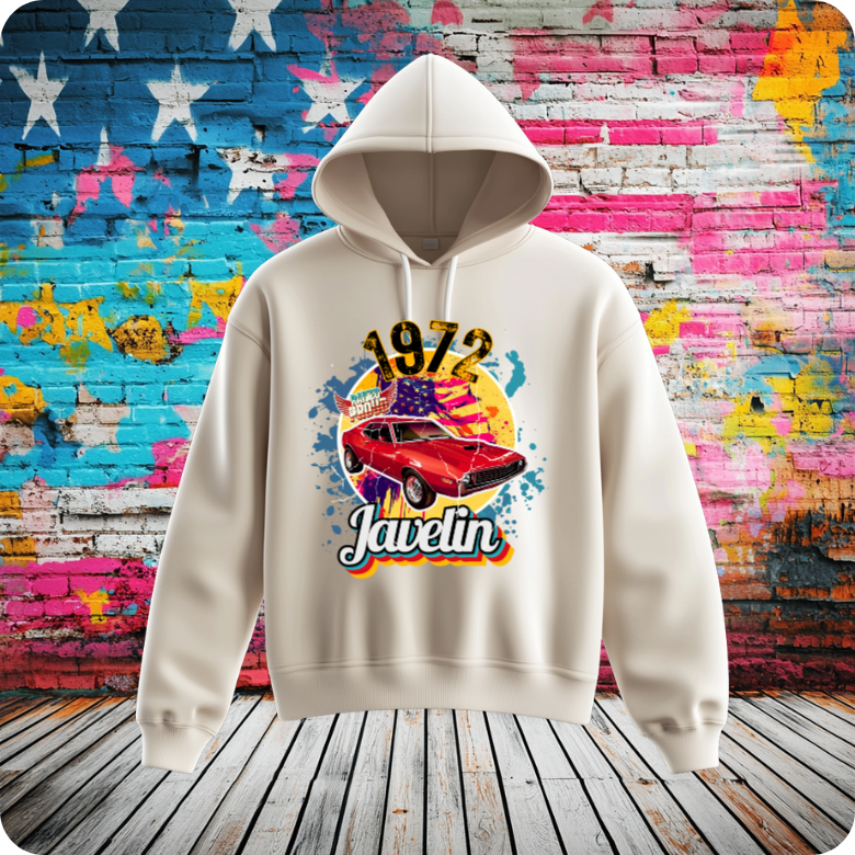 Highway Outlaw '72 — American Hooded Sweatshirt
