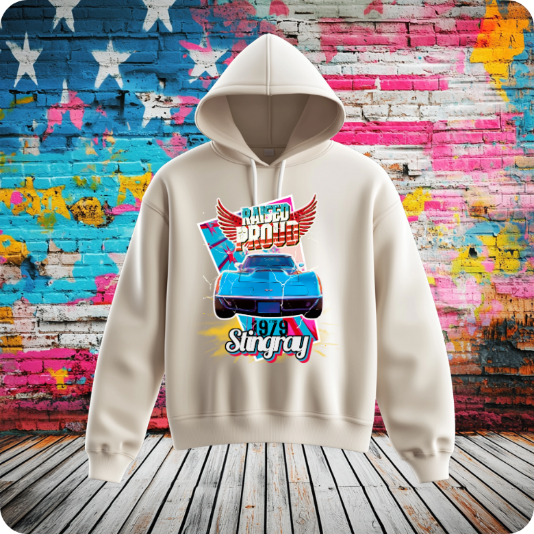 Road Rebel '79 — American Muscle Hooded Sweatshirt