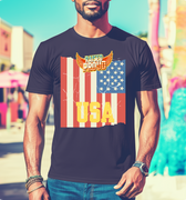 Raised Proud USA Flag T-Shirt - Classic Collection