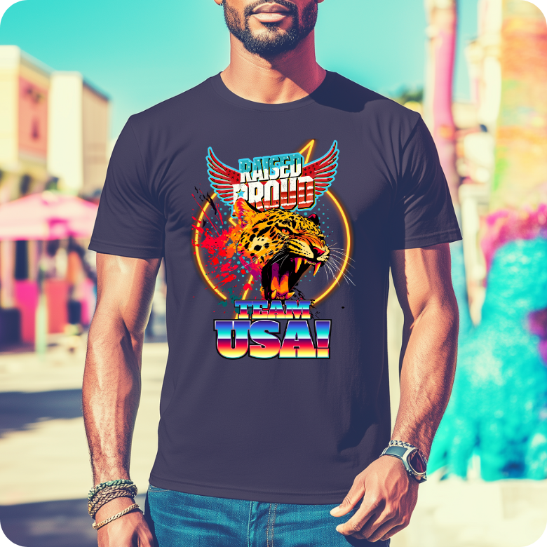 Raised Proud Leopard T-Shirt - Savage Collection