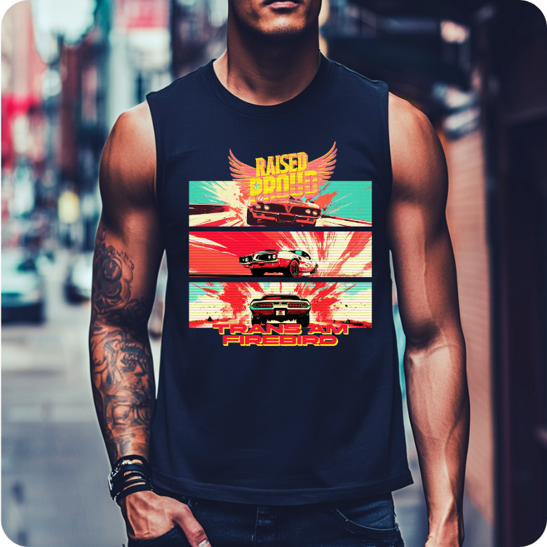 Raised Proud Trans Am Firebird Tank - Muscle Collection