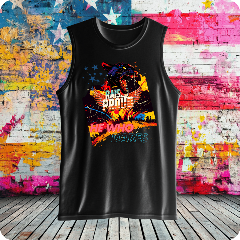 "He Who Dares" Panther Tank Top