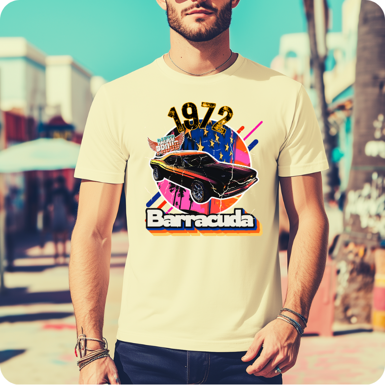 Raised Proud 1972 Barracuda T-Shirt - Muscle Collection