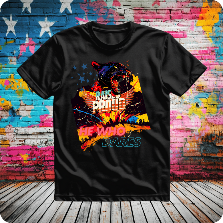 "He Who Dares!" Panther Ultra Cotton Tee