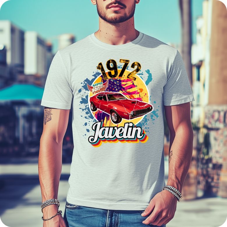 Highway Outlaw '72 — American Muscle Tee Heavy Cotton T-Shirt