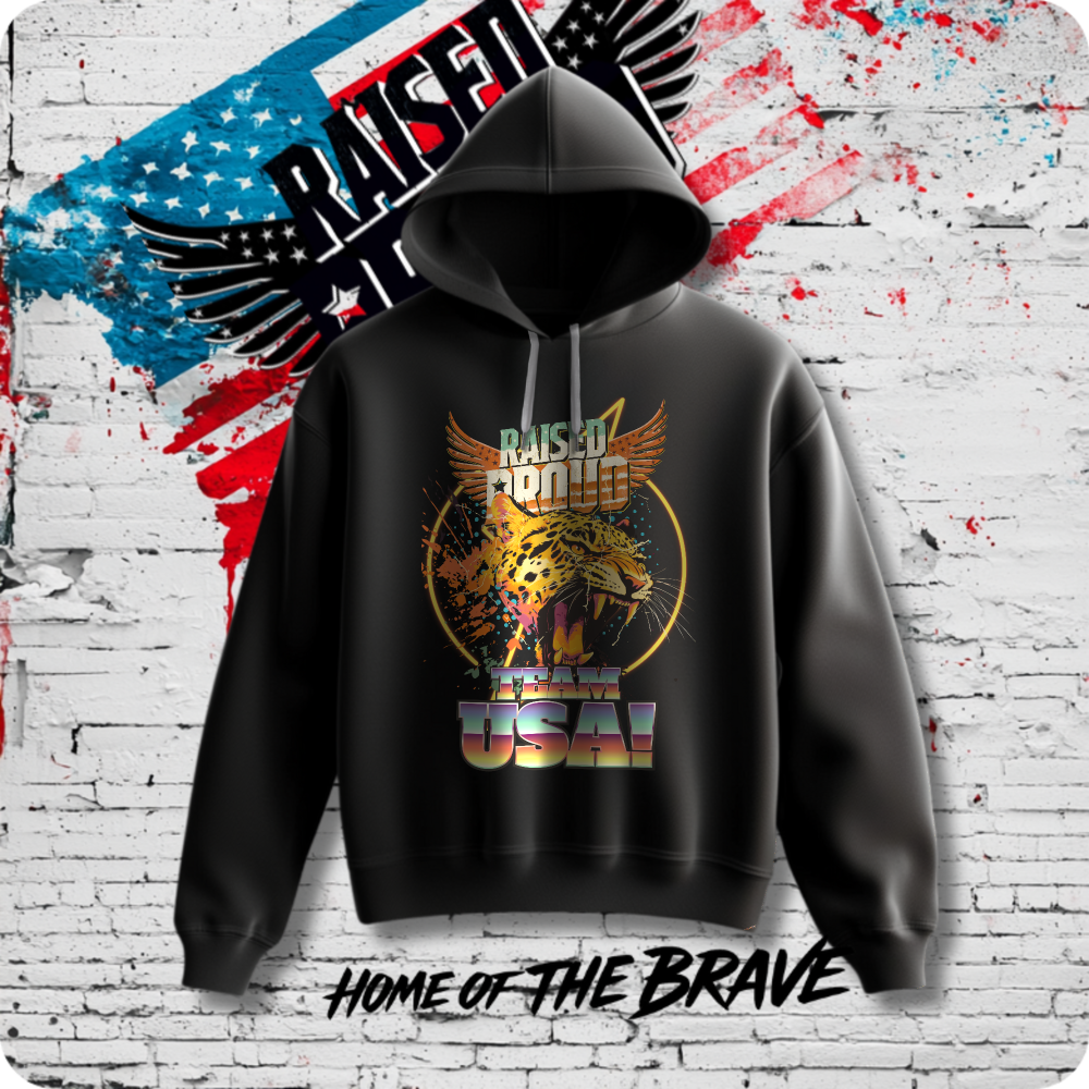 Team USA Leopard Lightweight Hooded Sweatshirt