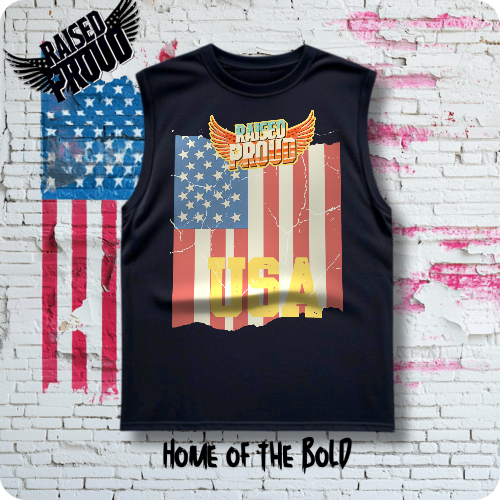 Retro USA Flag Tank Top