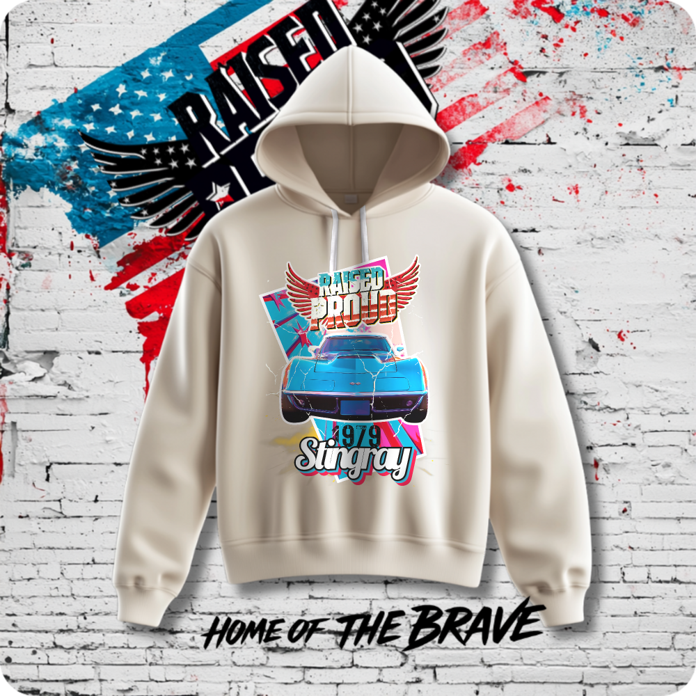 Road Rebel '79 — American Muscle Hooded Sweatshirt