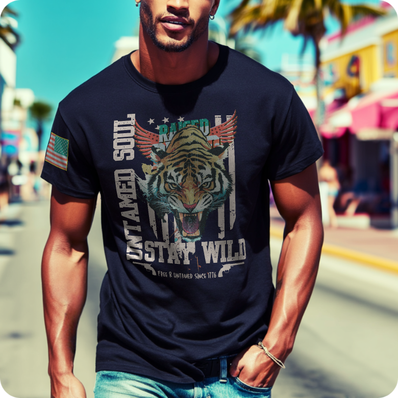 Untamed soul tiger | Heavy Cotton T-Shirt