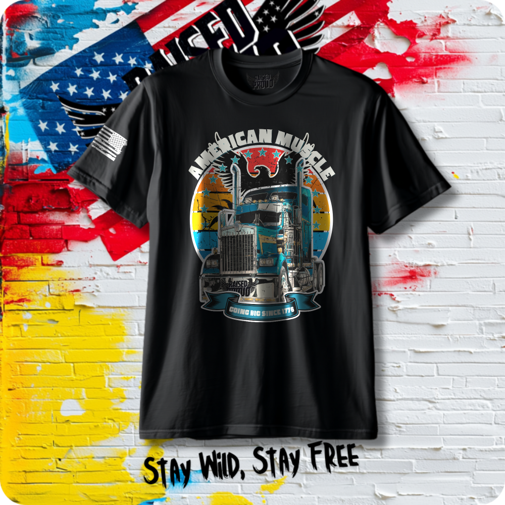 American Muscle — Big Rig Legend Tee | Heavy Cotton T-Shirt