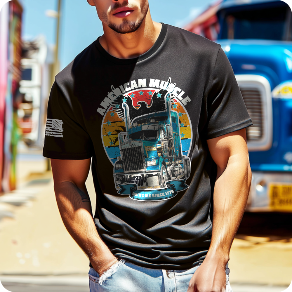 American Muscle — Big Rig Legend Tee | Heavy Cotton T-Shirt