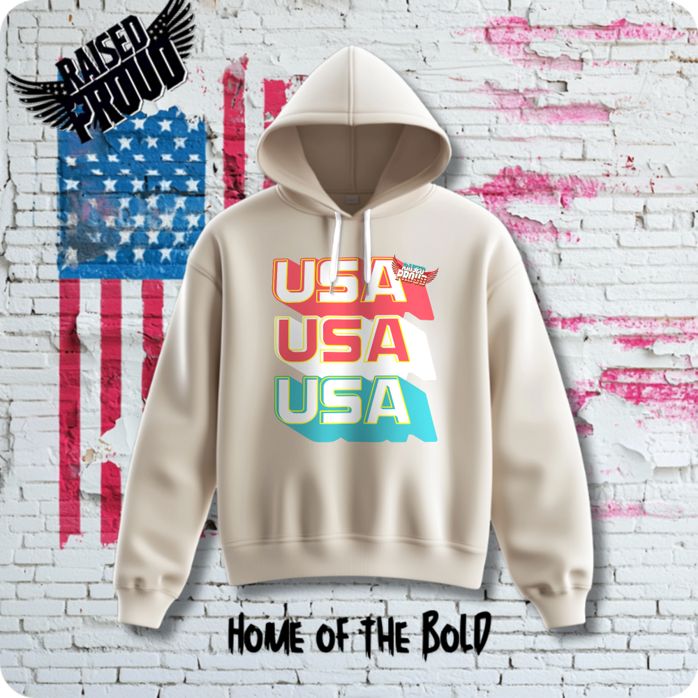 USA Chant #1 Lightweight Hooded Sweatshirt